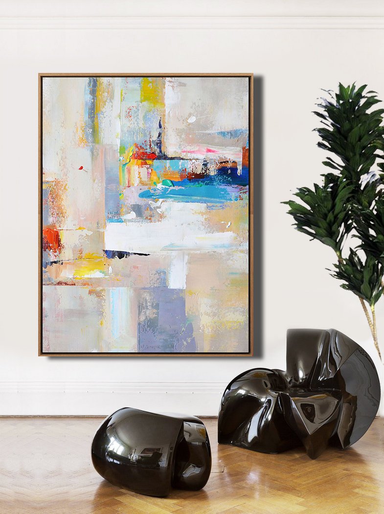 Palette Knife Contemporary Art #L4B - Click Image to Close